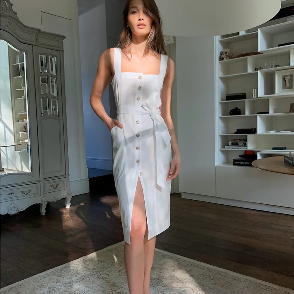 Aritzia babaton Kofi button front dress, NWT